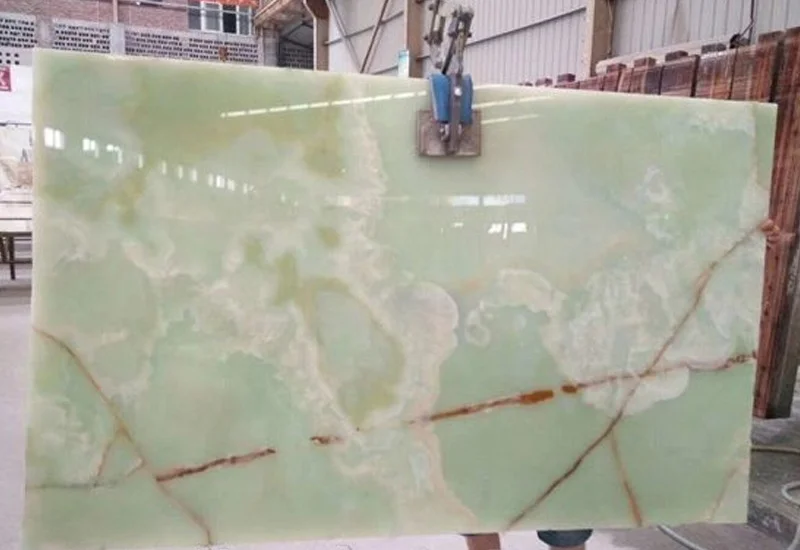 Light Green Onyx Marble Slab