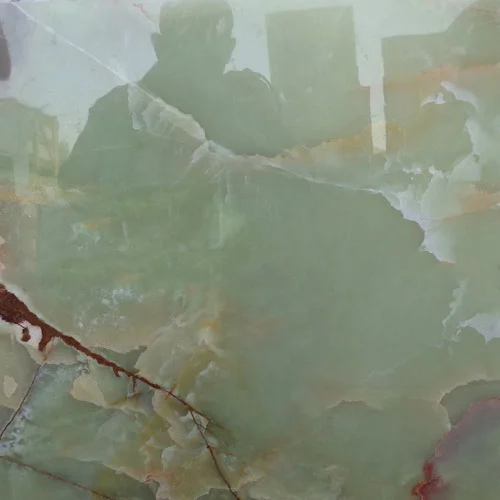 Multi Medium Green Ceramic Tile