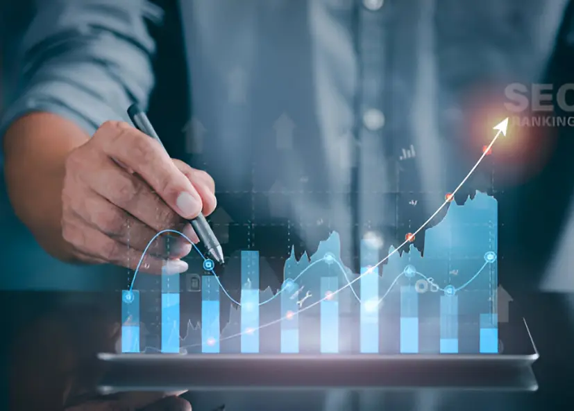 Website Growth Graph Illustration